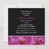 ブライダルシャワー招待 – 蘭 招待状 (裏面)