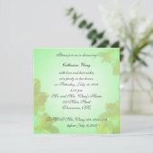 ブライダルシャワー招待、黄色のチューリップ花 招待状 (スタンド正面)