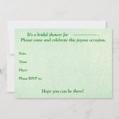 ブライダルシャワー招待 – Lily of the Valley 招待状 (裏面)