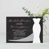 ブライダルシャワー招待Chalkboard 招待状 (スタンド正面)