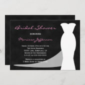 ブライダルシャワー招待Chalkboard 招待状 (正面/裏面)