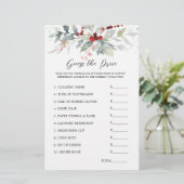 ブライダルシャワー推定価格の冬の果実の葉 便箋 (スタンド正面)