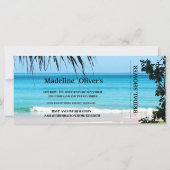 ブライダルシャワー搭乗券ラストソロ飛行 (裏面)