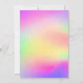 ブライダルシャワー数々の色モダン 招待状 (裏面)