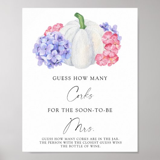 ブライダルシャワー数を推測 ポスター (正面)