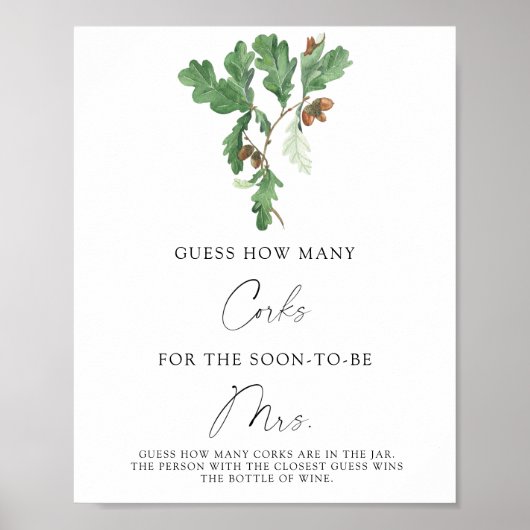 ブライダルシャワー数を推測 ポスター (正面)