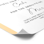 ブライダルシャワー数を推測 ポスター (角)