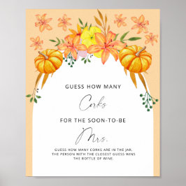 ブライダルシャワー数を推測 ポスター