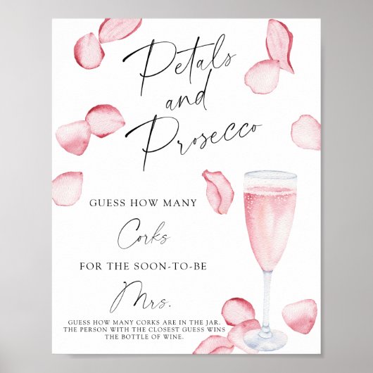 ブライダルシャワー数を推測 ポスター (正面)