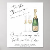 ブライダルシャワー数を推測 ポスター (正面)