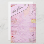 ブライダルシャワー文具 便箋 (正面/裏面)
