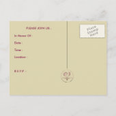 ブライダルシャワー旅券 インビテーションポストカード (裏面)