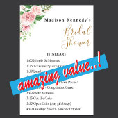 ブライダルシャワー旅程プランフローラFabポスター ポスター