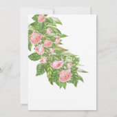 ブライダルシャワー旅程プラン💐春ピンクローズ 招待状 (裏面)