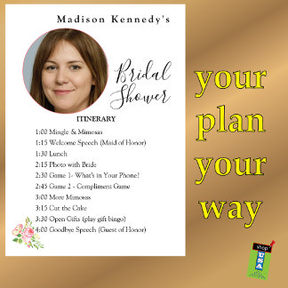 ブライダルシャワー旅程プラン🎀蝶春 招待状