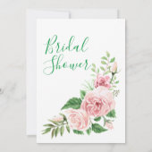 ブライダルシャワー旅程プランEdgyブラックゴシック 招待状 (裏面)