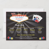 ブライダルシャワー旅程ラスベガスLVバチェロレッテ 招待状 (正面)