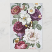 ブライダルシャワー旅程開花フローラ蝶 プログラム (裏面)