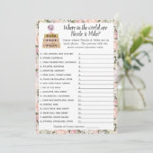 ブライダルシャワー旅行ゲーム 招待状 (スタンド正面)