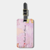 ブライダルシャワー旅行テーマ ラゲッジタグ (正面縦)