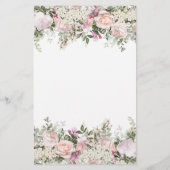 ブライダルシャワー旅行写真推測ゲームシート (裏面)