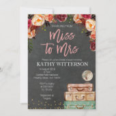 ブライダルシャワー旅行招待状 招待状 (正面)