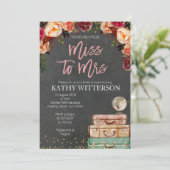 ブライダルシャワー旅行招待状 招待状 (スタンド正面)