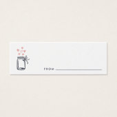 ブライダルシャワー日付の夜のJARカード (正面)