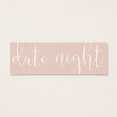 ブライダルシャワー日付の夜のJARカード (裏面)