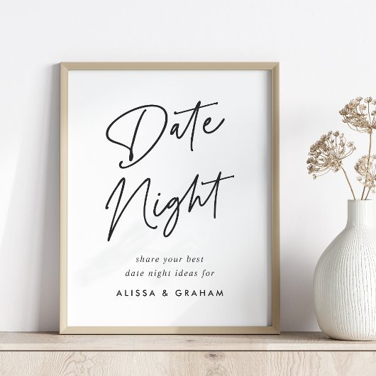 ブライダルシャワー日付JAR記号 ポスター