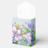 ブライダルシャワー春の結婚式ウォーターカラーヴィオレット フェイバーボックス (オープン)