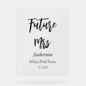 ブライダルシャワー未来のミセス アクリルサイン (正面)