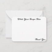 ブライダルシャワー植物性フローラレシピカード ノートカード (裏面)