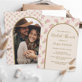 ブライダルシャワー植物性可愛い山花写真坊 招待状