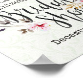 ブライダルシャワー歓迎モダン金ゴールドパイナップルカップル ポスター (角)