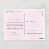 ブライダルシャワー水彩フローラさくらんぼ花 ポストカード (裏面)