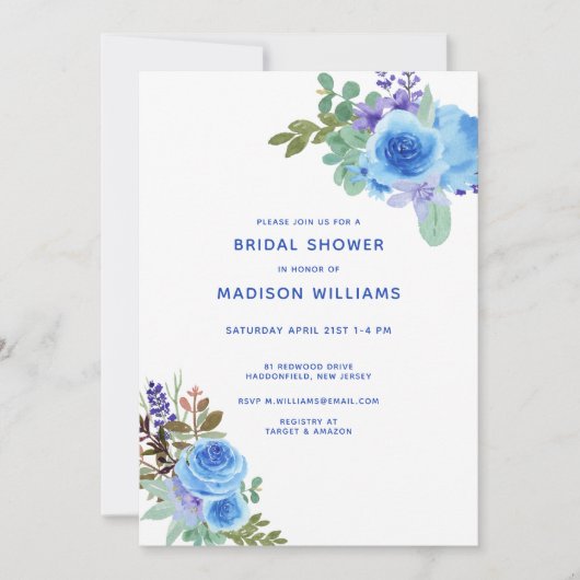 ブライダルシャワー水彩フローラ (正面)