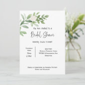 ブライダルシャワー水彩招待状 案内状 (スタンド正面)