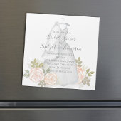 ブライダルシャワー水色フローラ磁エレガント石