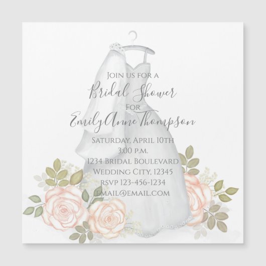 ブライダルシャワー水色フローラ磁エレガント石 (正面)