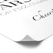 ブライダルシャワー泡状バーポップ・アートのフィズンクリンク徴候 ポスター (角)