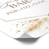 ブライダルシャワー泡状バーポップ・アートのフィズンクリンク徴候 ポスター (角)