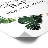 ブライダルシャワー泡状バーポップ・アートのフィズンクリンク徴候 ポスター (角)