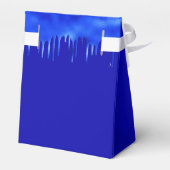 ブライダルシャワー王室のブルーの男の子のバ感謝していルーメンズ フェイバーボックス (裏面サイド)