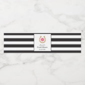 ブライダルシャワー用ダービーウォーターボトルラベル ペットボトルラベル (シングルラベル)