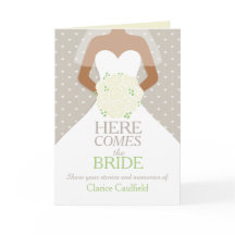 ブライダルシャワー白バラの思い出キープサケカード