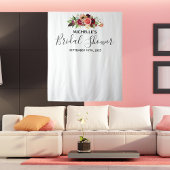 ブライダルシャワー白フローラ写真の背景 タペストリー