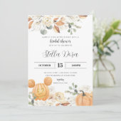 ブライダルシャワー秋の招待の後に幸せに 招待状 (スタンド正面)