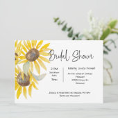 ブライダルシャワー秋ひまわり招待状 案内状 (スタンド正面)