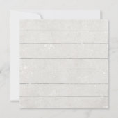 ブライダルシャワー秋フローラブルガンディホワイトパンプキン 招待状 (裏面)